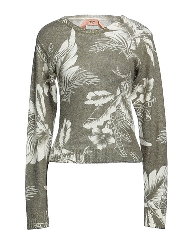 N°21 Jumper Military green 37% Wool, 35% Polyamide, 16% Alpaca wool, 12% Viscose