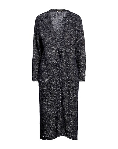 ROSSOPURO Cardigan Midnight blue 50% Cotton, 17% Polyester, 16% Polyacrylic, 10% Wool, 7% Alpaca wool