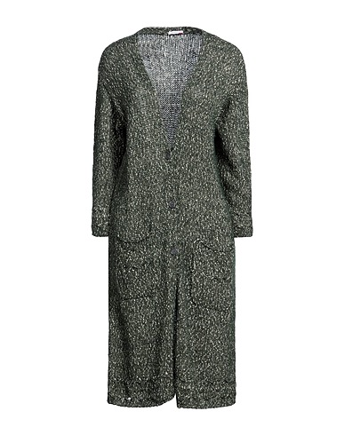 ROSSOPURO Strickjacke Grün 50% Baumwolle, 17% Polyester, 16% Polyacryl, 10% Wolle, 7% Alpakawolle