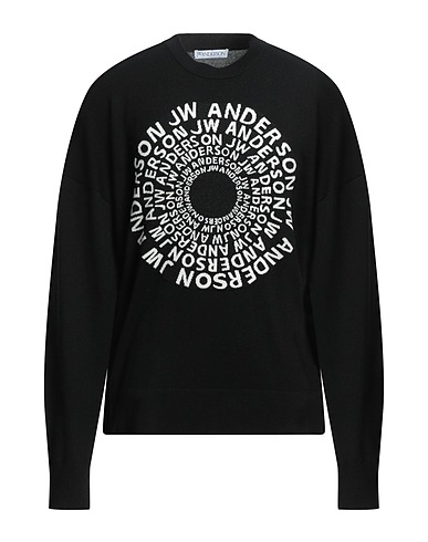 JW ANDERSON 풀오버 블랙 100% 메리노 울