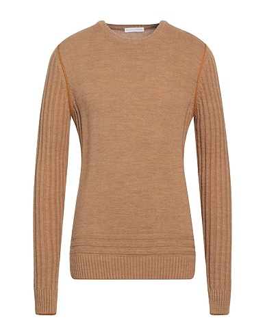 UMBERTO VALLATI Jumper Camel 50% Wool, 40% Acrylic, 5% Alpaca wool, 5% Viscose