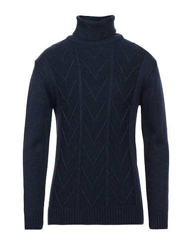 SIVIGLIA Polo neck Midnight blue 80% Wool, 20% Acrylic