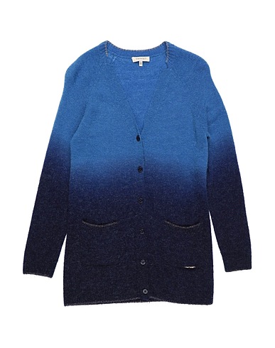 TWINSET Cardigan Blue 60% Acrylic, 25% Polyamide, 10% Wool, 4% Elastane, 1% Metallic fiber