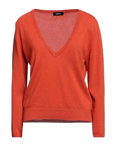 MARANI Sweater Rust 42% Wool, 28% Viscose, 14% Polyamide, 9% Metallic fiber, 7% Cashmere