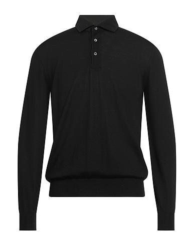FILIPPO DE LAURENTIIS Jumper Black 100% Super 120s Wool