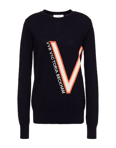 VICTORIA, VICTORIA BECKHAM Jumper Midnight blue 100% Wool