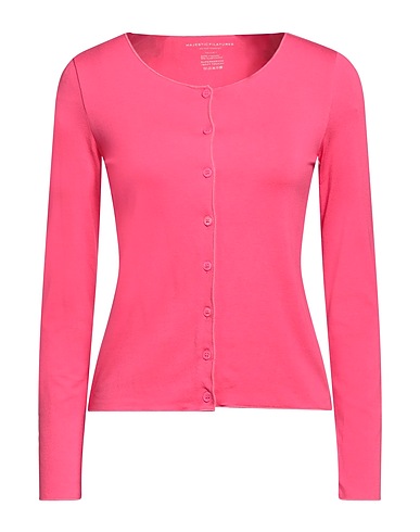 MAJESTIC FILATURES Cardigan Fuchsia 94% Viscose, 6% Elastane