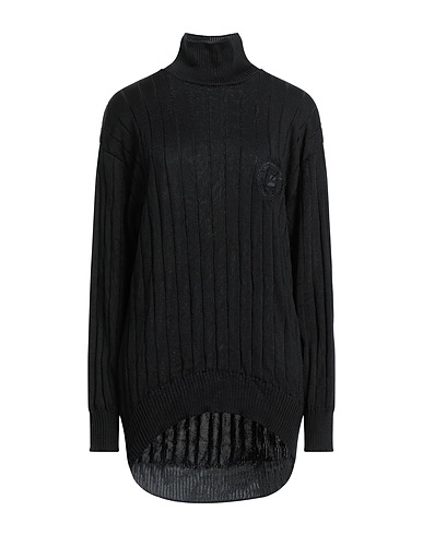 BALENCIAGA Polo neck Black 100% Silk, Polyester