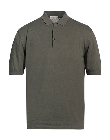 ALTEA Jumper Military green 55% Linen, 45% Cotton