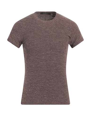MESSAGERIE Sweater Dark brown 55% Linen, 35% Viscose, 10% Lycra®