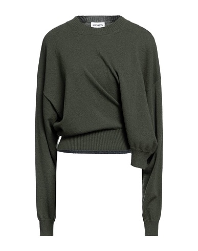 KENZO Jumper Military green 100% Virgin Wool