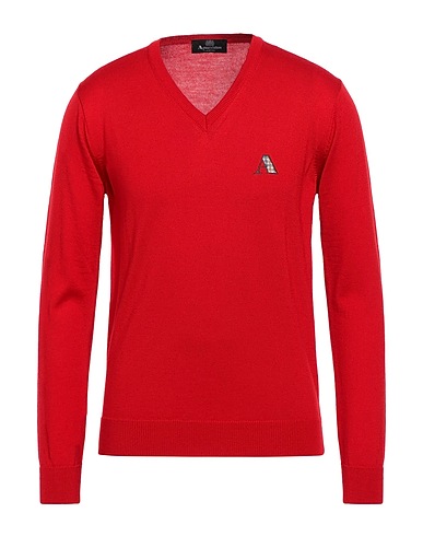 AQUASCUTUM ACTIVE Jumper Red 50% Virgin Wool, 50% Acrylic