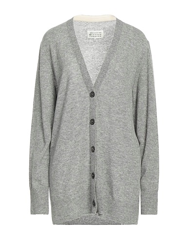 MAISON MARGIELA Cardigan Light grey 94% Wool, 6% Polyamide