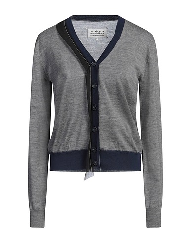 MAISON MARGIELA Cardigan Grey 95% Wool, 5% Cotton