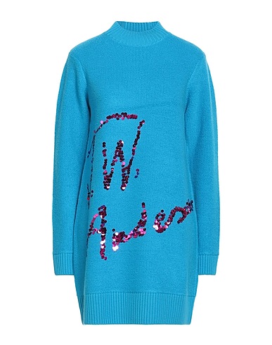 JW ANDERSON Kurzes Kleid Azurblau 98% Wolle, 2% Elastan