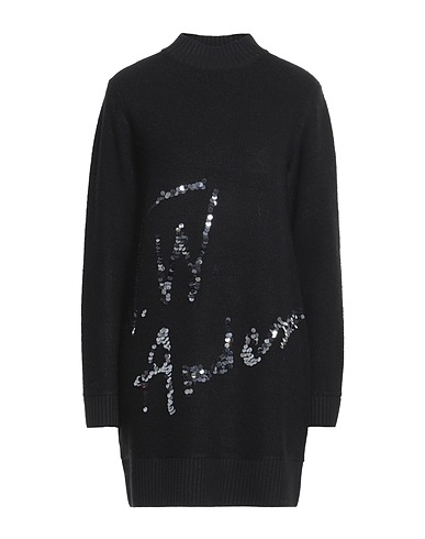 JW ANDERSON Short dress Black 98% Wool, 2% Elastane