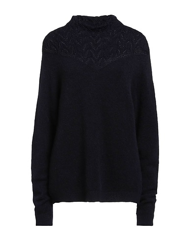 HIGH Polo neck Midnight blue 36% Virgin Wool, 25% Nylon, 23% Wool, 16% Alpaca wool