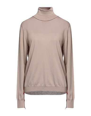 MAISON MARGIELA Polo neck Light brown 100% Wool