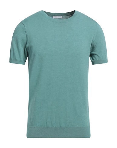 MAJESTIC FILATURES Sweater Turquoise 80% Organic cotton, 20% Elastane