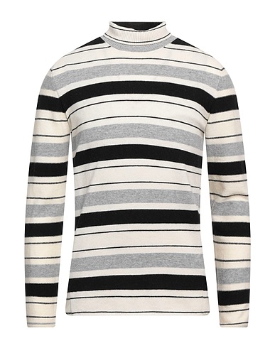 PAOLO PECORA Turtleneck Ivory 100% Virgin Wool