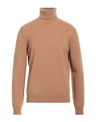 MAISON MARGIELA Col roulé Camel 100% Cachemire