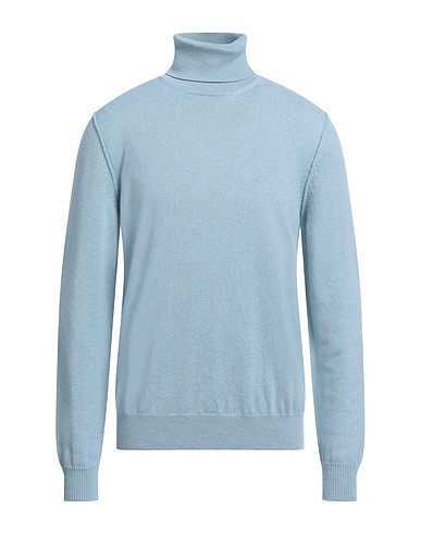 MAISON MARGIELA Col roulé Bleu-gris 100% Cachemire