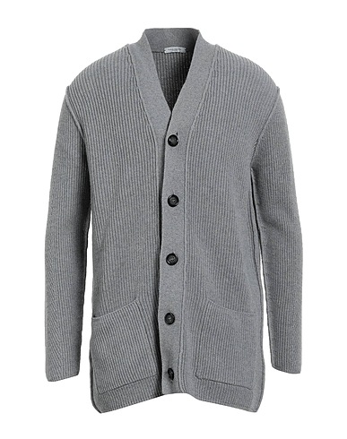 PAOLO PECORA Cardigan Grey 57% Polyamide, 20% Viscose, 20% Wool, 3% Cashmere