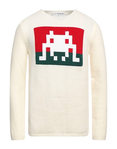 COMME des GARÇONS SHIRT Sweater Ivory 92% Wool, 8% Acrylic