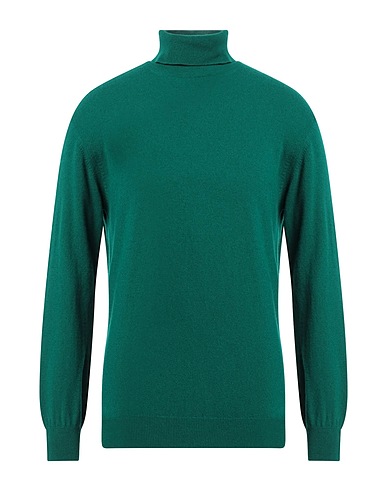 WOOL & CO Polo neck Emerald green 45% Merino Wool, 25% Viscose, 25% Polyamide, 5% Cashmere