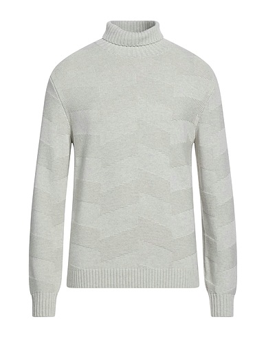 BLOCK23 Polo neck Light grey 35% Polyamide, 30% Virgin Wool, 30% Viscose, 5% Cashmere