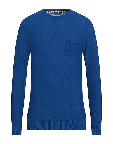 BERNA Sweater Bright blue 100% Cotton