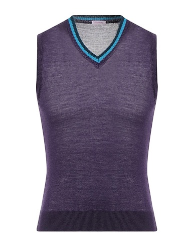 ROSSOPURO Sleeveless sweater Dark purple 100% Wool