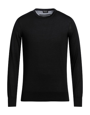ZEGNA Pull en cachemire Noir 70% Cachemire, 30% Soie