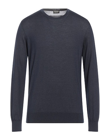 ZEGNA Cashmere jumper Midnight blue 70% Cashmere, 30% Silk