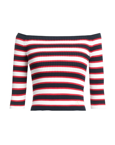 VALENTINO GARAVANI Jumper Navy blue 87% Cotton, 11% Polyamide, 2% Elastane, Viscose, Metallic fiber