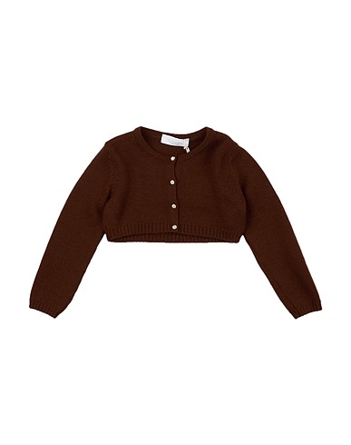 COLORICHIARI Shrug Chocolate brown 95% Wool, 3% Polyester, 2% Polyamide