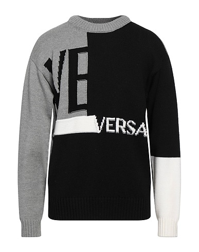 VERSACE Jersey Negro 100% Lana