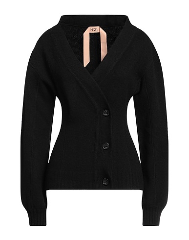 N°21 Cardigan Black 100% Virgin Wool
