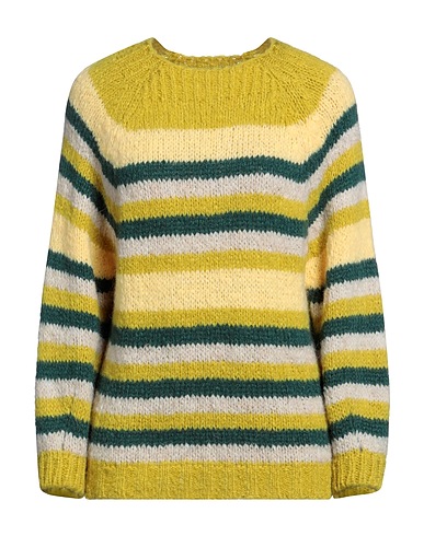 CROCHÈ Jumper Lime green 60% Acrylic, 20% Mohair wool, 10% Wool, 10% Polyamide