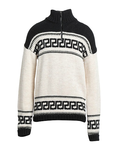 ALPHA STUDIO Jumper with zip Ivory 45% Acrylic, 40% Alpaca wool, 15% Wool