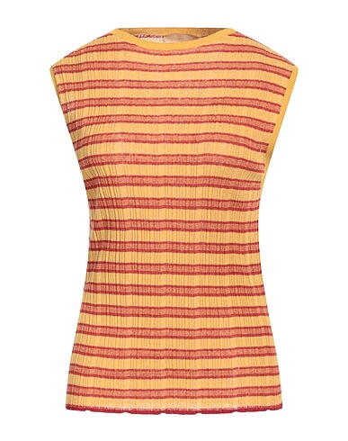 MOMONÍ Sweater Mustard 69% Cotton, 22% Linen, 9% Polyamide