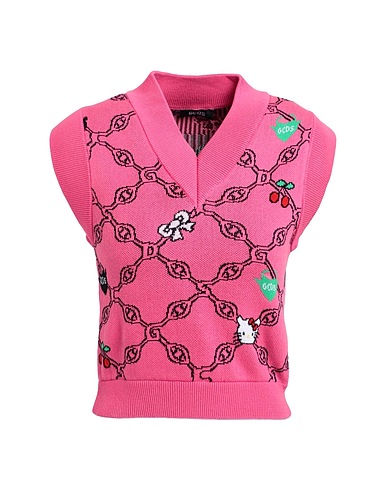 GCDS Sleeveless sweater Magenta 100% Cotton