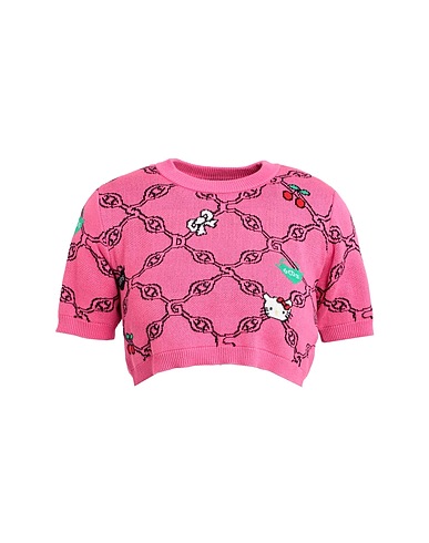 GCDS Crop top Magenta 100% Cotton