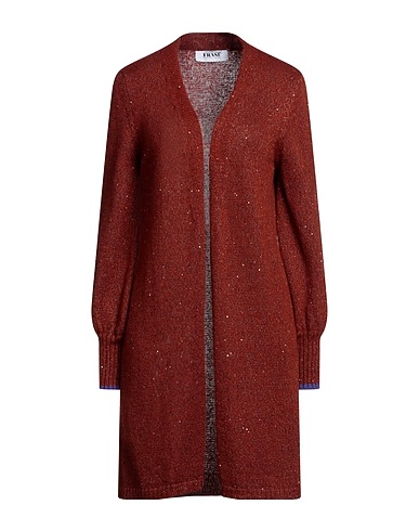 FRASE FRANCESCA SEVERI Strickjacke Braun 85% Synthetische Fasern, 14% Mohairwolle, 1% Schurwolle