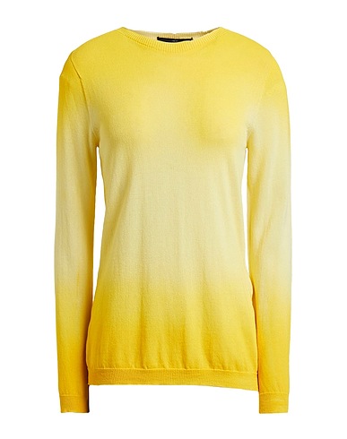 HIGH Pullover USE Giallo 90% Cotone, 10% Poliammide