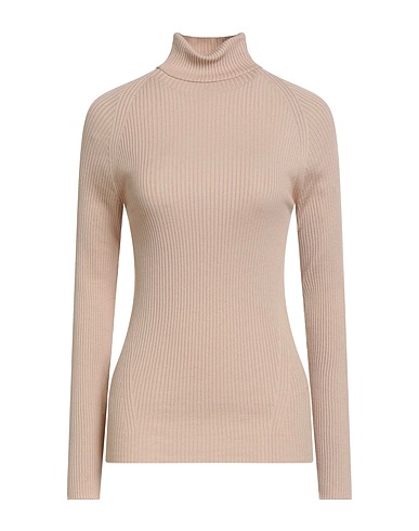PESERICO Polo neck Beige 100% Virgin Wool