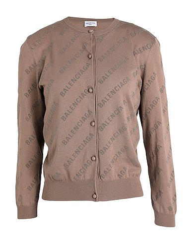 BALENCIAGA Cardigan Taupe 100% Cotton