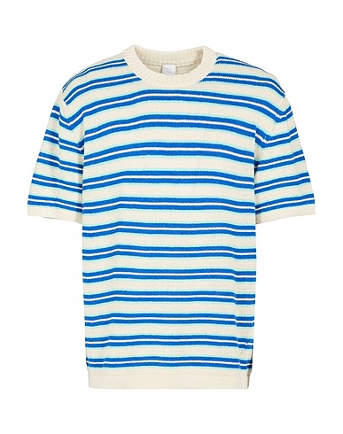 8 by YOOX Pullover STRIPED RECYCLED COTTON SWEATER

 Elfenbein 75% Recycelte Baumwolle, 20% Recyceltes Polyester, 5% Andere Fasern