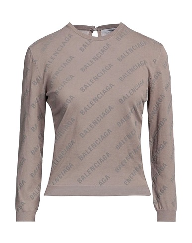 BALENCIAGA Sweater Taupe 100% Cotton