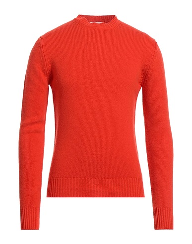 BECOME Pullover Orange 100% Schurwolle